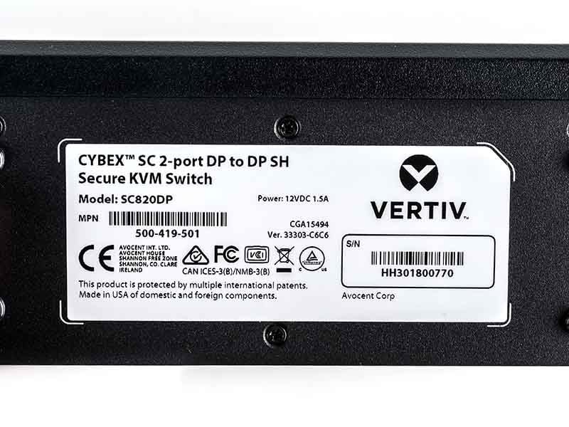 Cybex™ SC800 DPH, DPHC and DVI-D Series Secure Desktop KVM Switches Image